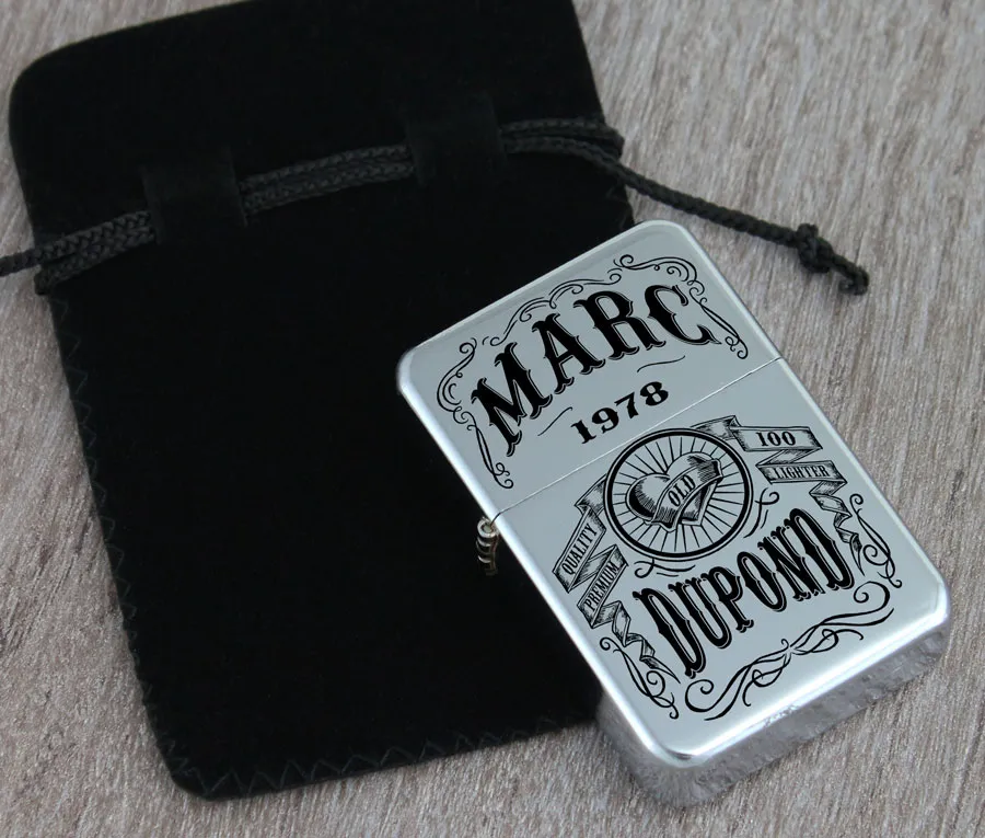 Briquet personnalisé à Votre nom.