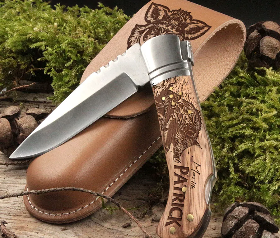 Couteau à cran d'arrêt Personnalisé.