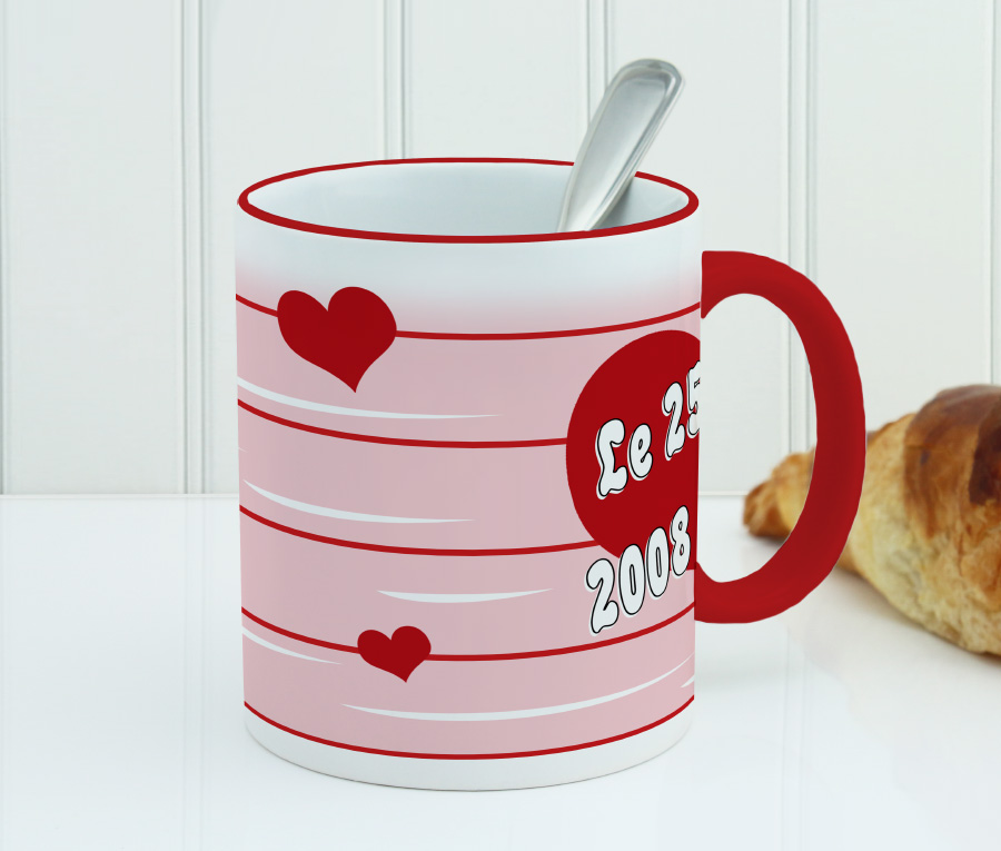 Mug Personnalisé Coeur.